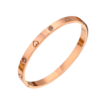 Titanium steel Eternal Love Diamond Bangle bracelet