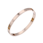 Titanium steel Eternal Love Diamond Bangle bracelet