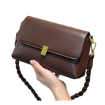 Flap Cover Braided Shoulder Bag (4)