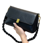 Flap Cover Braided Shoulder Bag (4)