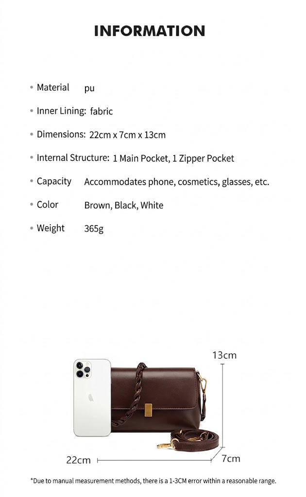 Flap Cover Braided Shoulder Bag