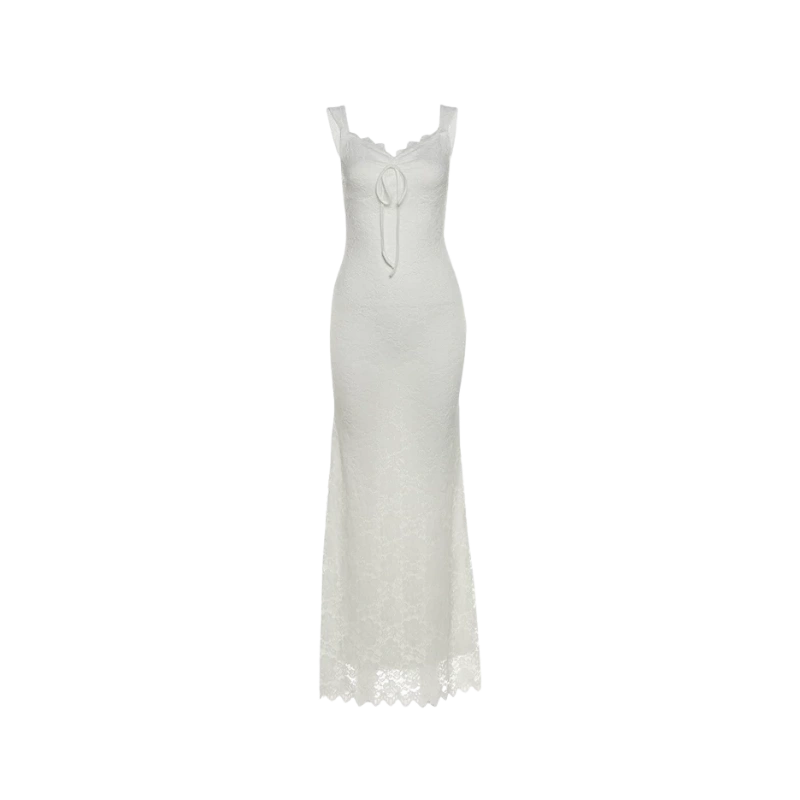 French Style Retro Lace Sleeveless Dress French Style Retro Lace Sleeveless Dress