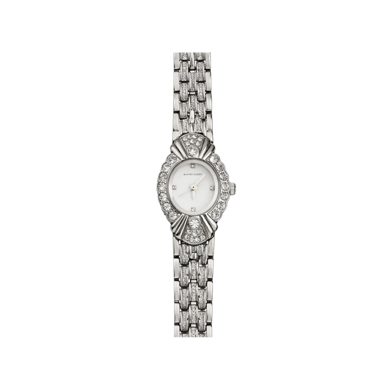 Pearl Dial Diamond Retro Palace Style Women’s Quartz Watch