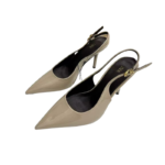 ZA Elegant Glossy Slingback Stilettos