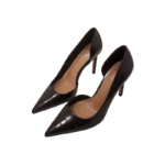 MNG Croc Texture Pointed Toe Stiletto Heels