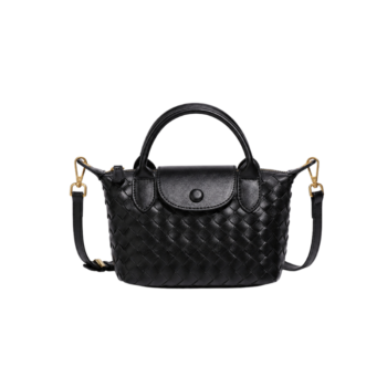 Mini Woven Dumpling Shoulder Bag (1)