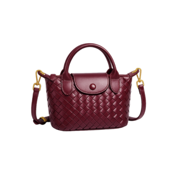 Mini Woven Dumpling Shoulder Bag