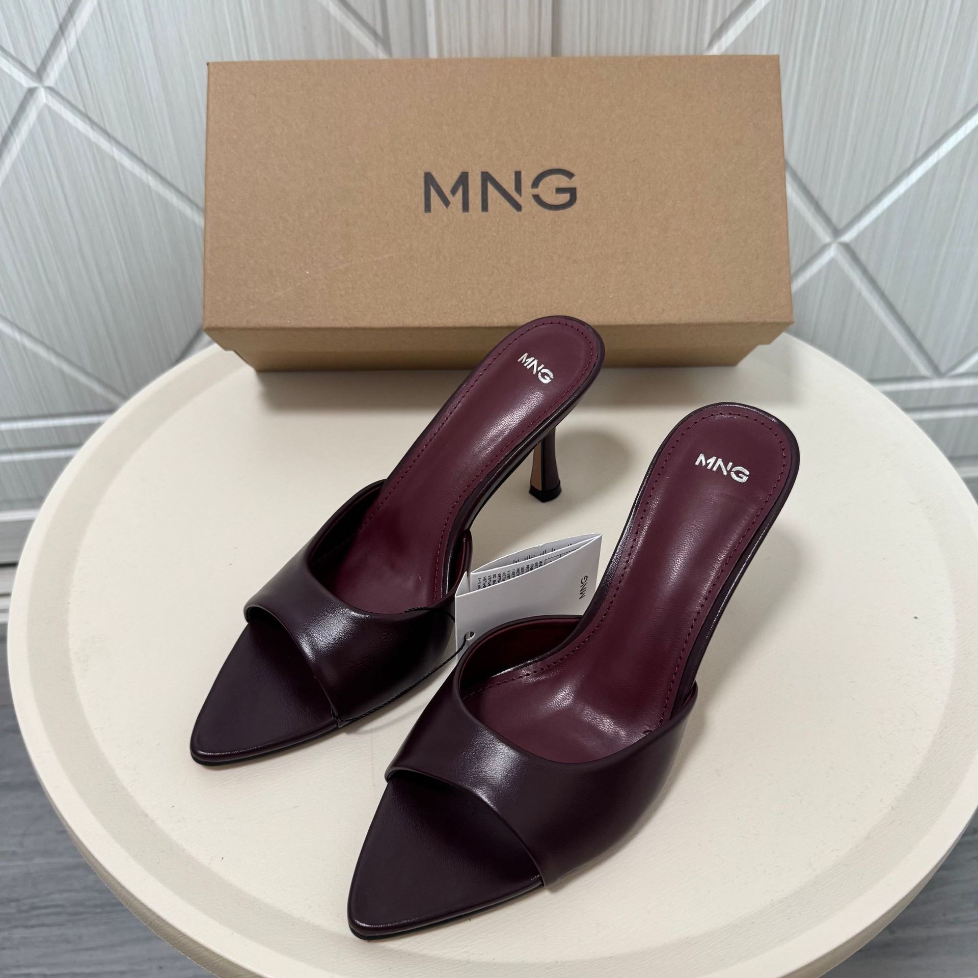 MNG Queen Pointed Mule Heels