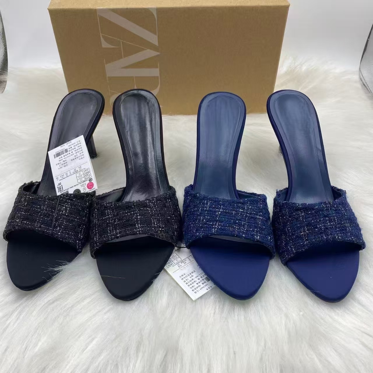 ZA Luxe Textured High Heel