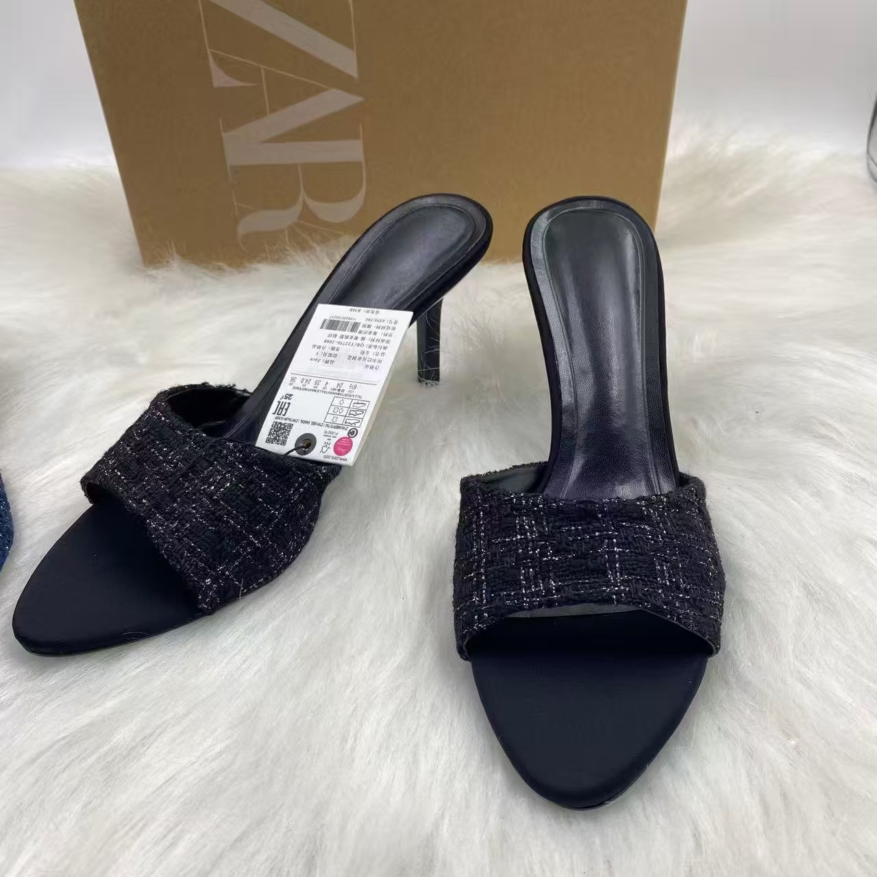 ZA Luxe Textured High Heel