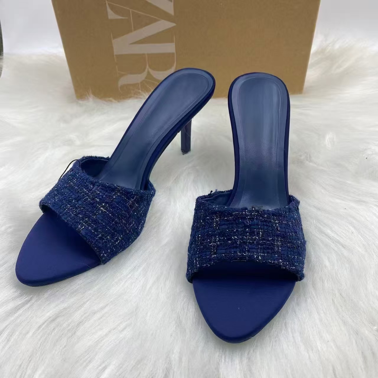 ZA Luxe Textured High Heel