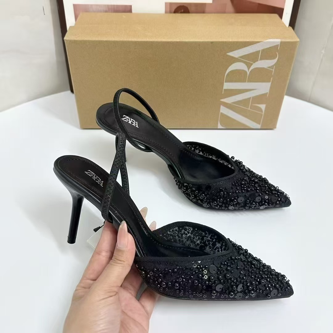 ZA Sequin Pointed Heel
