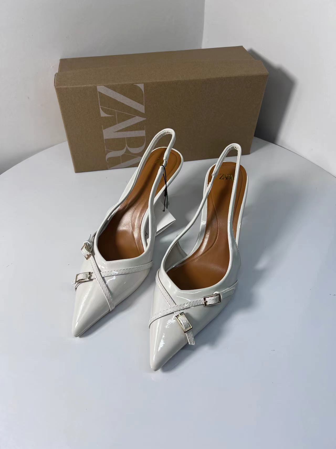 ZA Viper Buckle Slingbacks