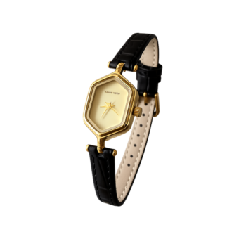 Estelle Polygonal Leather Watch