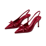 ZA Scarlett Red Bow Slingbacks