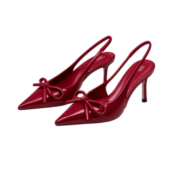 ZA Scarlett Red Bow Slingbacks
