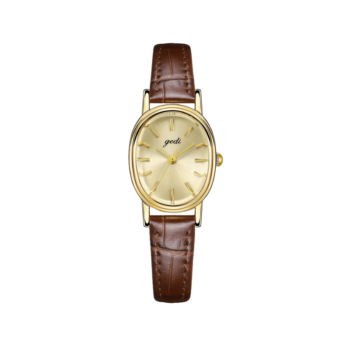 GEDI Elara Vintage Oval Leather Watch