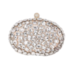 Oval Crystal Luxe Clutch