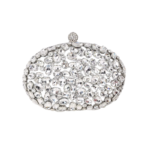 Oval Crystal Luxe Clutch