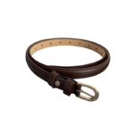 Vintage Oval Buckle Slim Belt