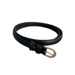 Vintage Oval Buckle Slim Belt
