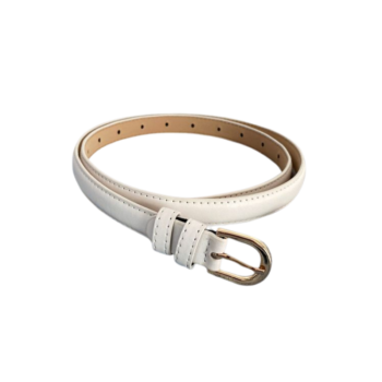 Vintage Oval Buckle Slim Belt
