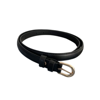 Vintage Oval Buckle Slim Belt